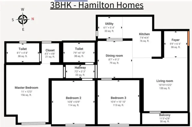 Reference 4 — Apartment / Flats in Hamilton Homes, Gattahalli, Gattahalli, Karnataka, 560099